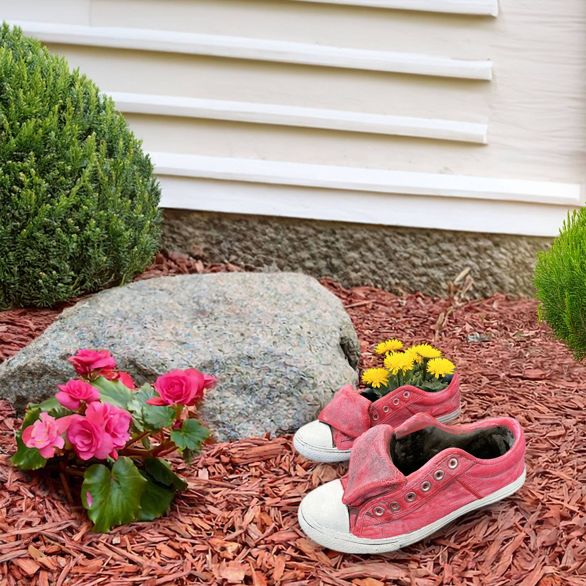 Santa’s Workshop Inc. - Wholesale Plant Pot - Pink Sneaker Planter , 2 Asst.6