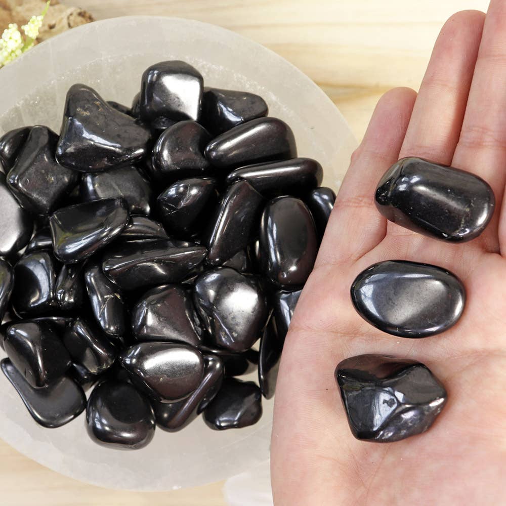 Natures Artifacts Inc - Wholesale Spiritual Stone/Crystal - 1 lb Shungite Tumbled Stones2