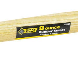 Everyday Supply Co - Wholesale Handy Tool - STEEL GRIP - Steel Grip 8 oz Mallet Rubber Head Wood Handle0