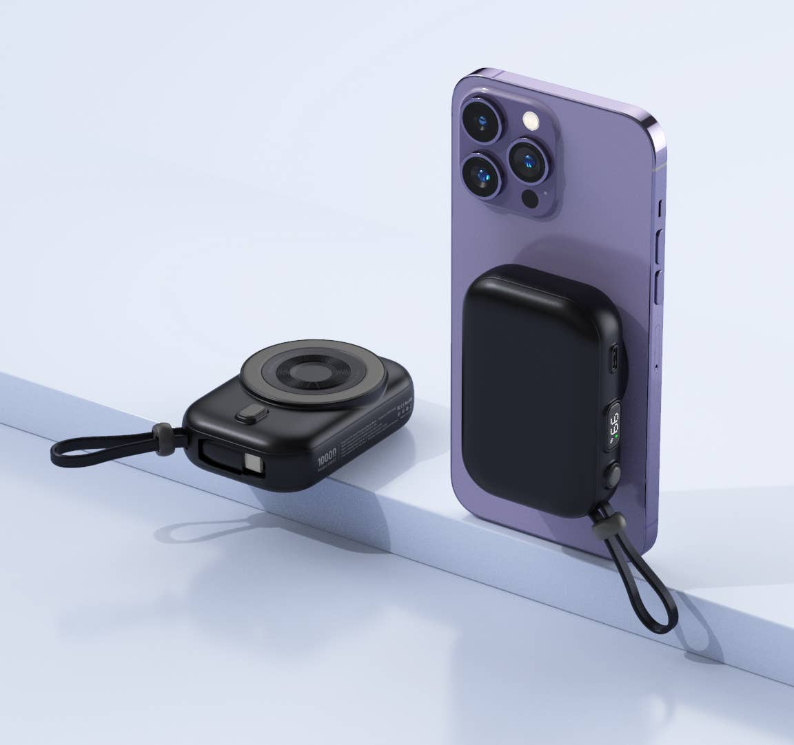 LAX Gadgets - Vente Adaptateurs secteurs - Chargeur Portable Camera Power Bank 12000mAh PD et MagSafe - Pack de Vente8