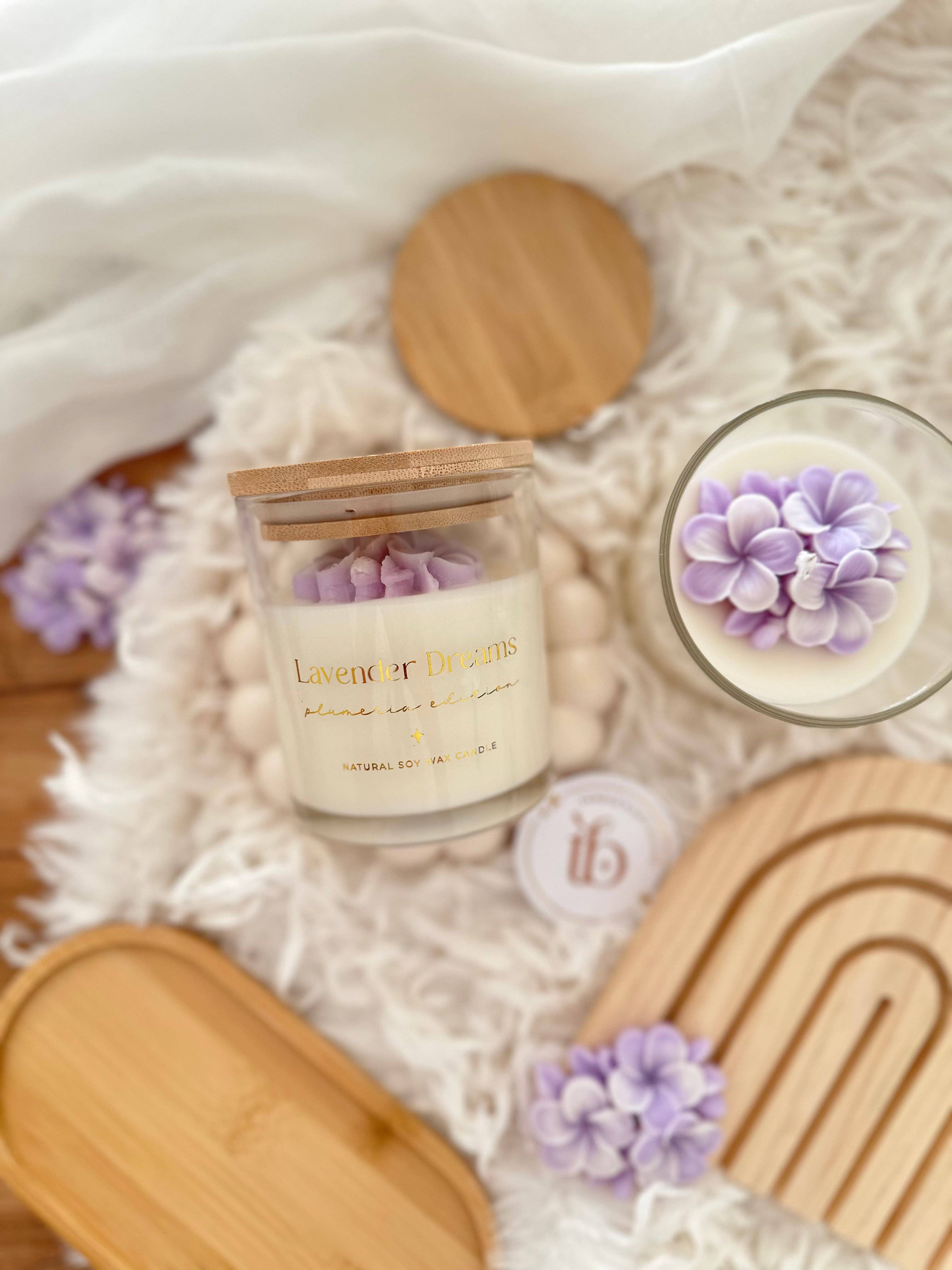 Tsuki Box - Wholesale Jar/Filled Candle - Botanical Candle | Plumeria Edition | Lavender Dreams 200g1