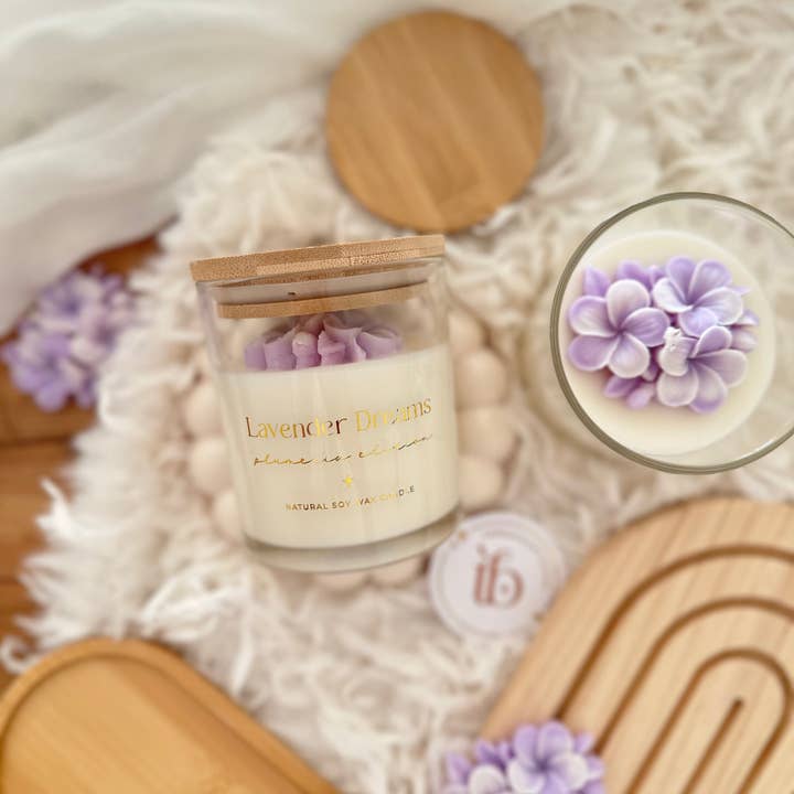 Tsuki Box - Wholesale Jar/Filled Candle - Botanical Candle | Plumeria Edition | Lavender Dreams 200g1