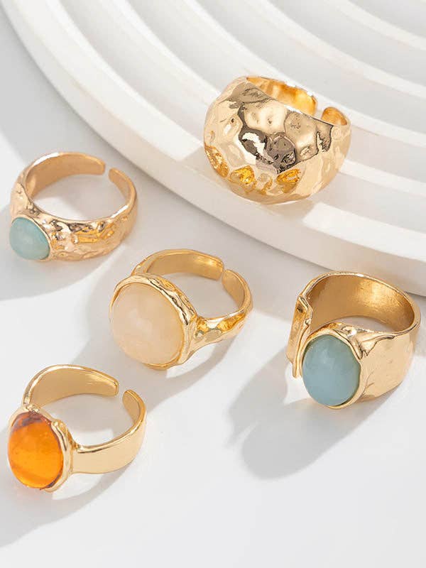 GOLD Geometric Ringent Rings Accessories for wholesale on Faire5