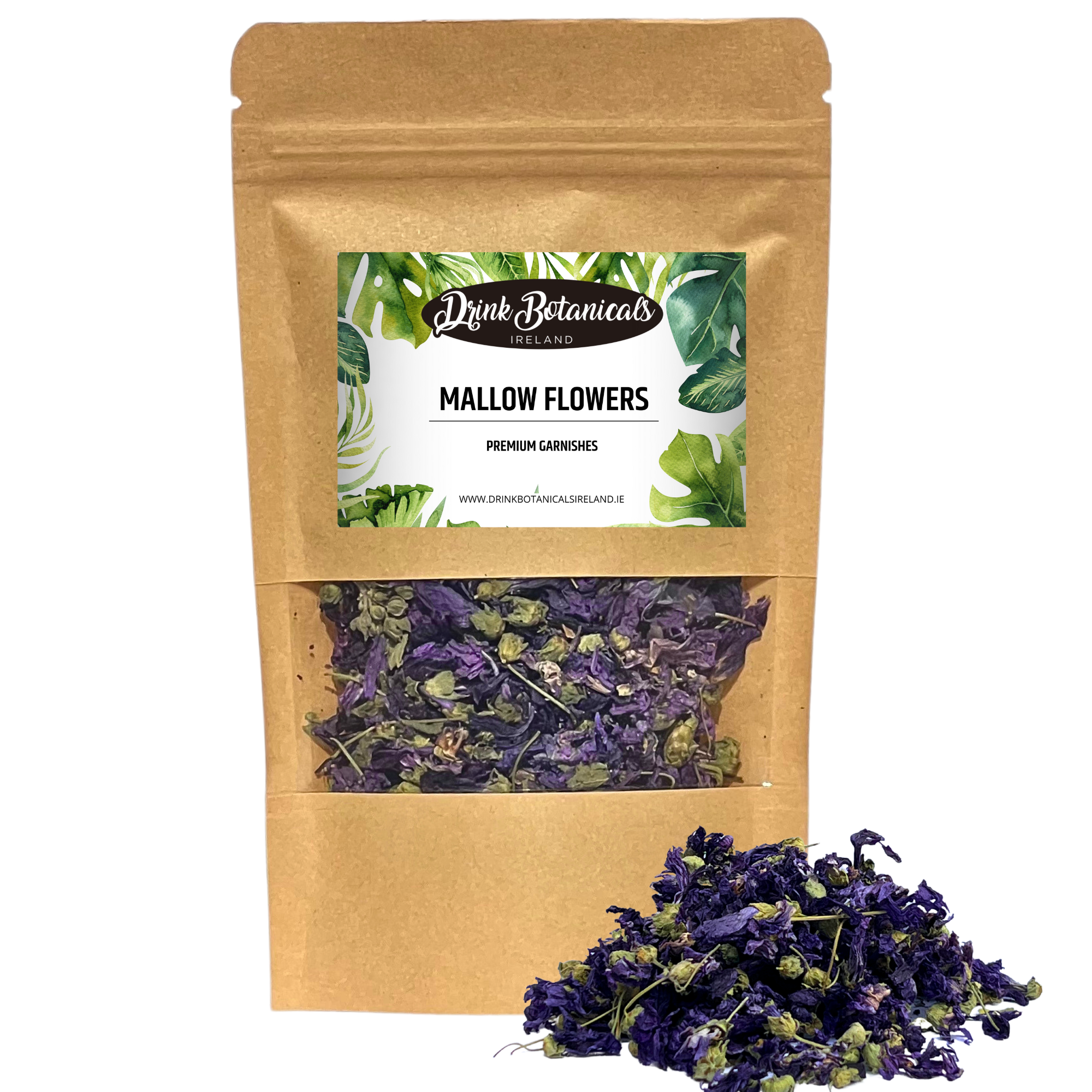 Drink Botanicals Ireland - Wholesale Dried/dehydrated vegetables - Dried Blue Pea Mallow Flower0