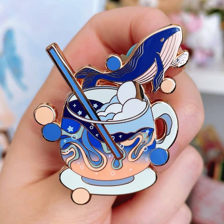 "Seafoam Soda" Enamel Pin for wholesale by Prismono
