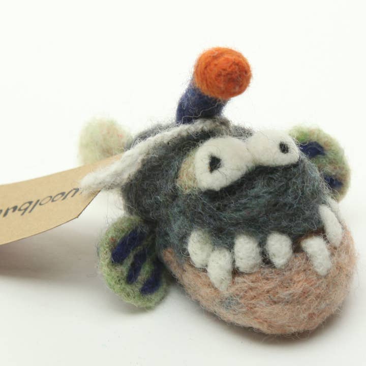 Woolbuddy - Wholesale Ornament - Anglerfish Premade Ornament2