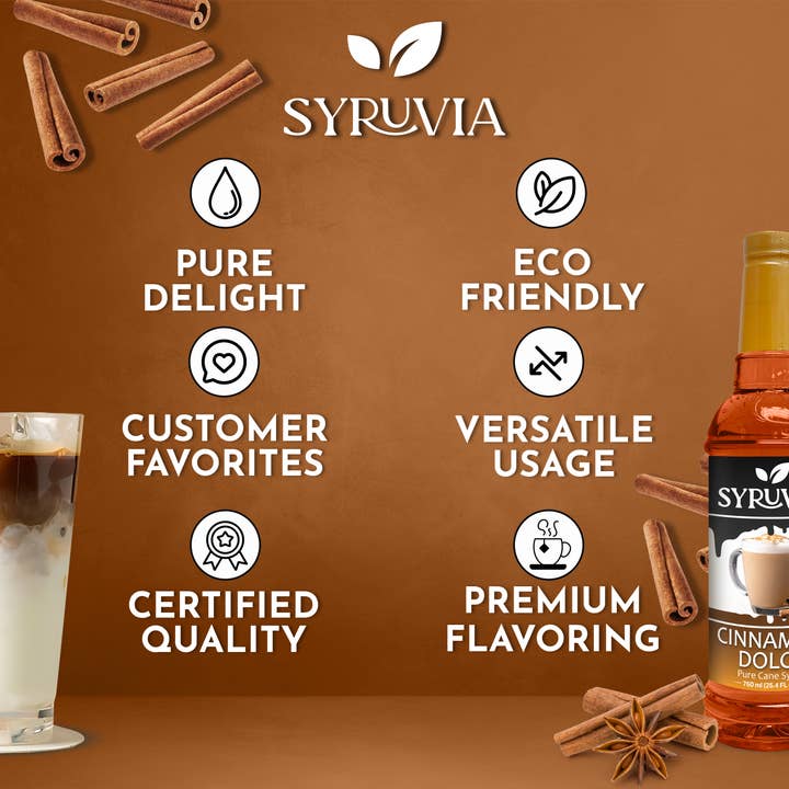 Syruvia - Wholesale Flavored Syrup - Cinnamon Dolce Syrup4