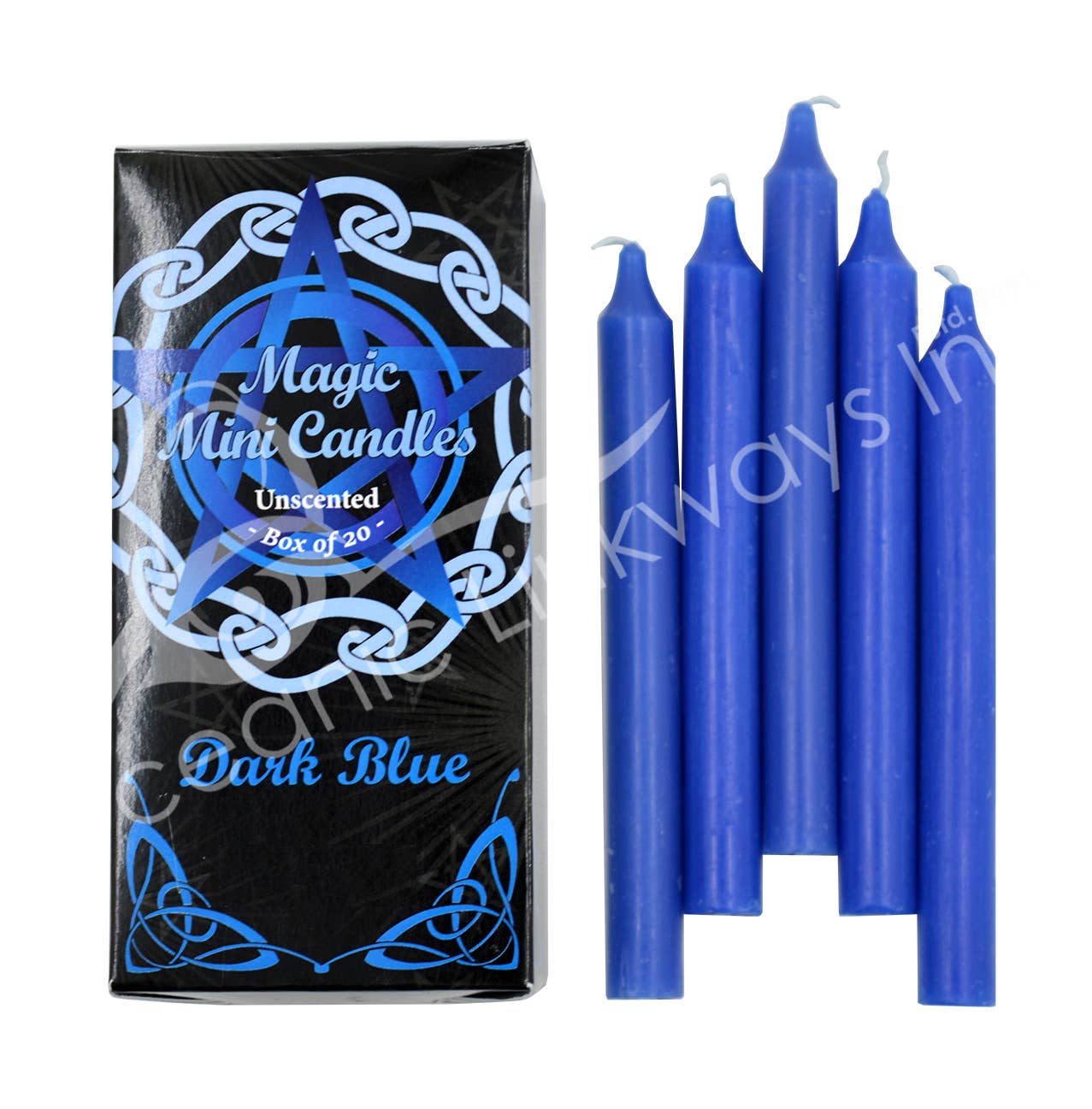 Oceanic Linkways Inc – wholesale Avsmalnande ljus – LJUS - MINI OPARFYMERAD MAGISK MÖRKBLÅ (PK 20)0