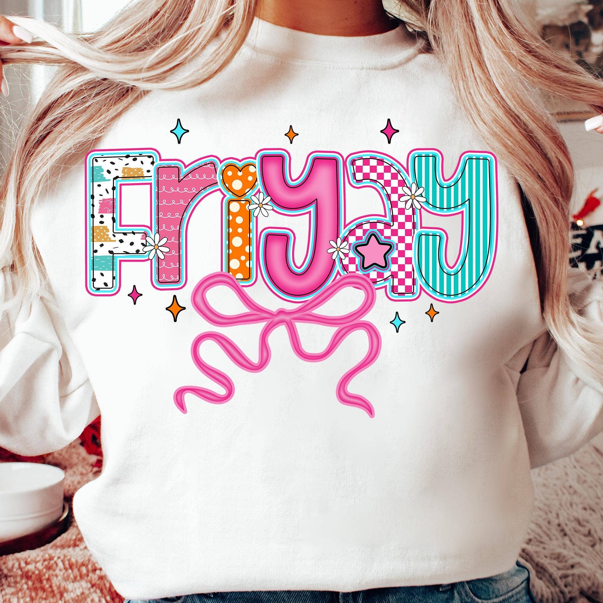 NVC Ecommerce LLC - Wholesale T-Shirt (Graphic) - Women's - Happy Fri-yay Shirt, Funny Friday Weekend Sweatshirt
1