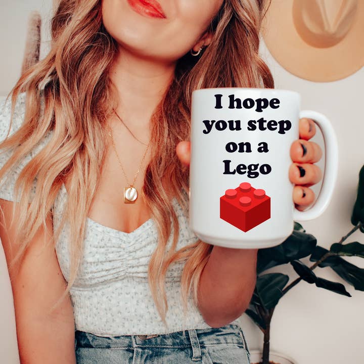 I Hope You Step on a Lego Mug for wholesale by Ace the Pitmatian Co