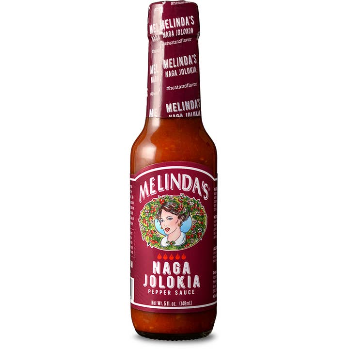 Melinda’s Naga Jolokia Pepper Hot Sauce (12 pk Case) for wholesale by Melinda’s Foods, LLC