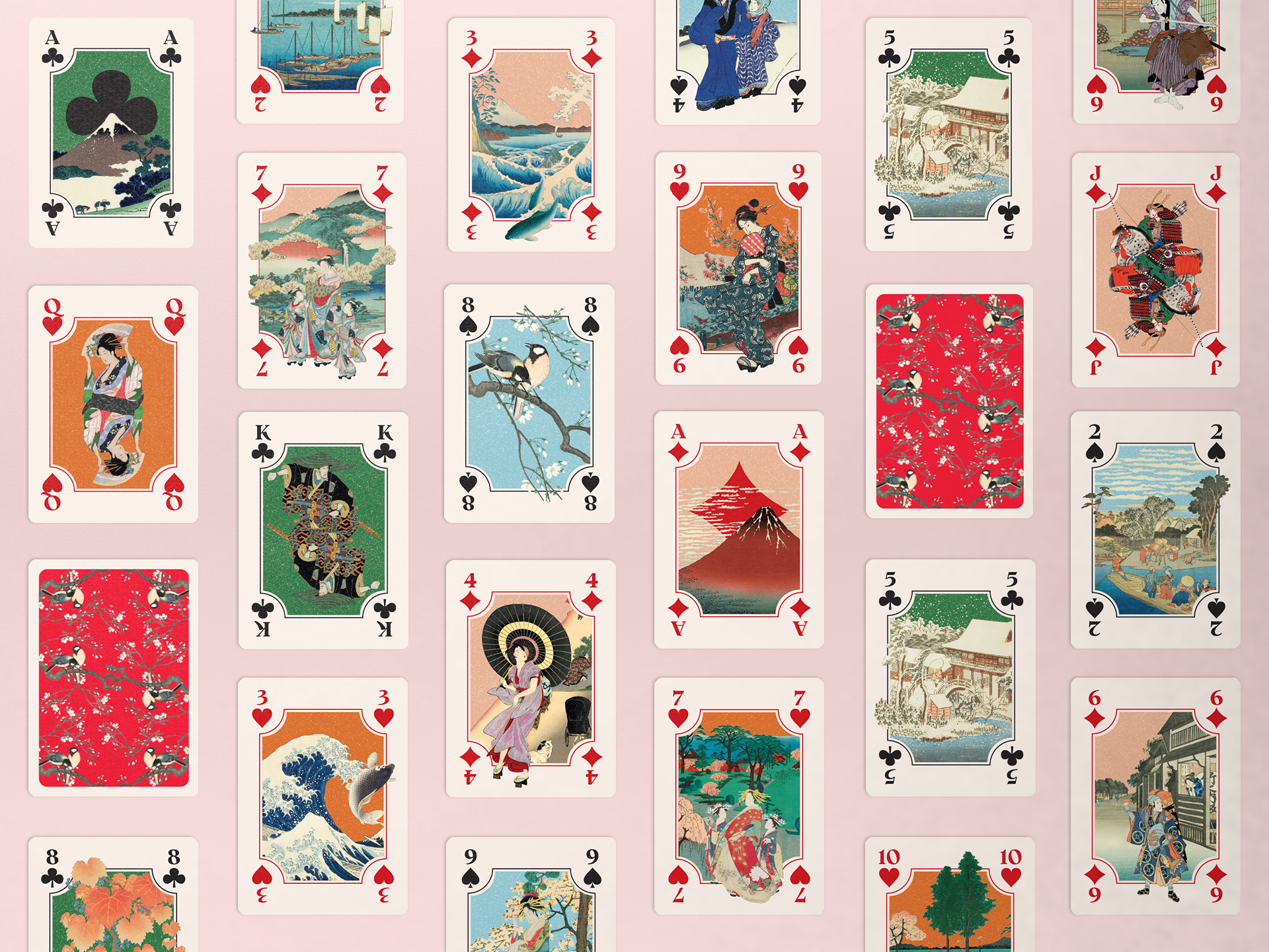 Today is Art Day - Wholesale Playing Cards - Playing Cards Japanese Prints by Mon Petit Art3