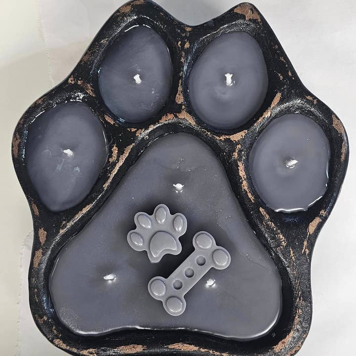 My Amigos Imports - Wholesale Candle Holder - CLEARANCE-Clay Dog Paw Vessel-Bowl-7x8 in-Candle-3 Colors13