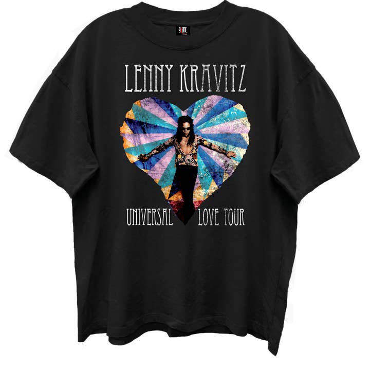 Lenny Kravitz Universal Love Tour Enzyme Wash T-Shirt for wholesale by GMerch LLC