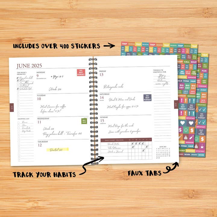 Willow Creek Press & Gifts - Wholesale Planner - Mystic Butterfly 2025 Weekly Planner
