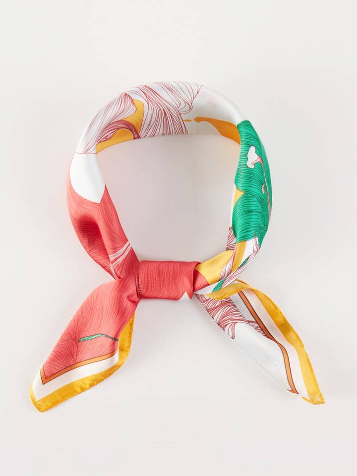 BS0093 Jessica Floral Pattern Bandana for wholesale by MiMi Wholesale