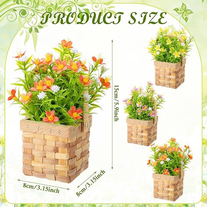 Crover - Wholesale Artificial Flowers - Artificial Spring Flower Basket – Gypsophila Hedyotis1