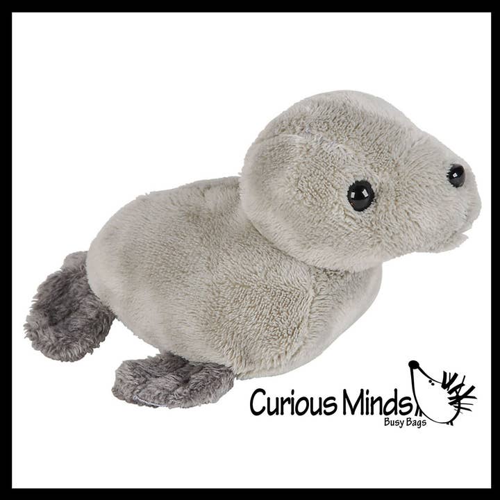Curious Minds Toys - Vente Peluche – enfant et bébé - Peluche mignonne de phoque gris du port - animal en peluche adorable4