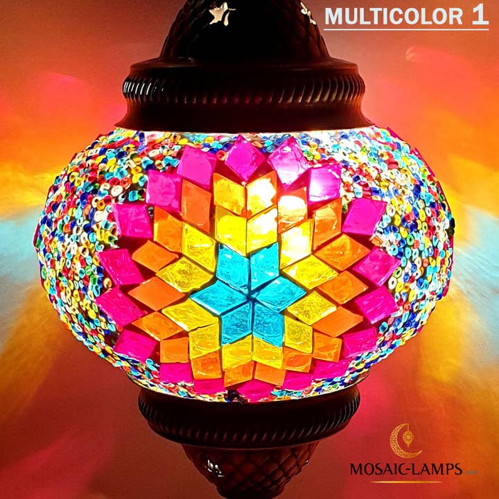 Mosaic Lamps - Vente Appliques - Lampe murale turque bohémienne antique à 2 têtes2