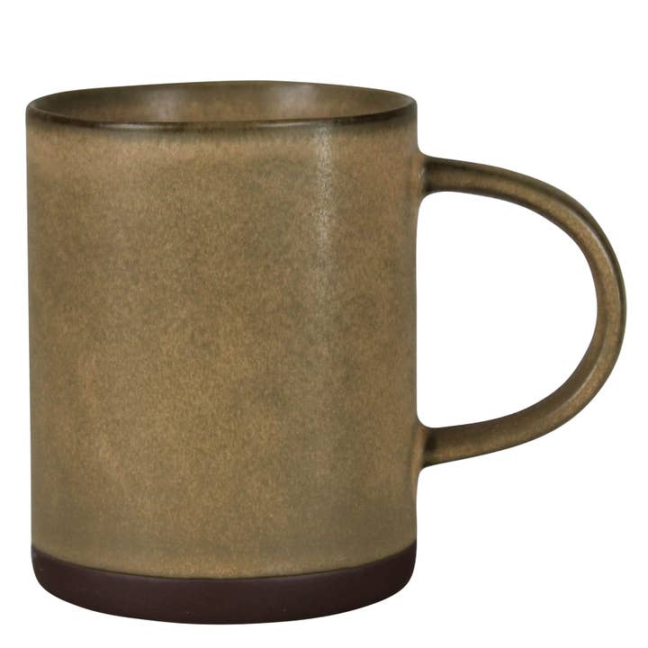 Becher, Keramik, Ocker für den Großhandel von HomArt