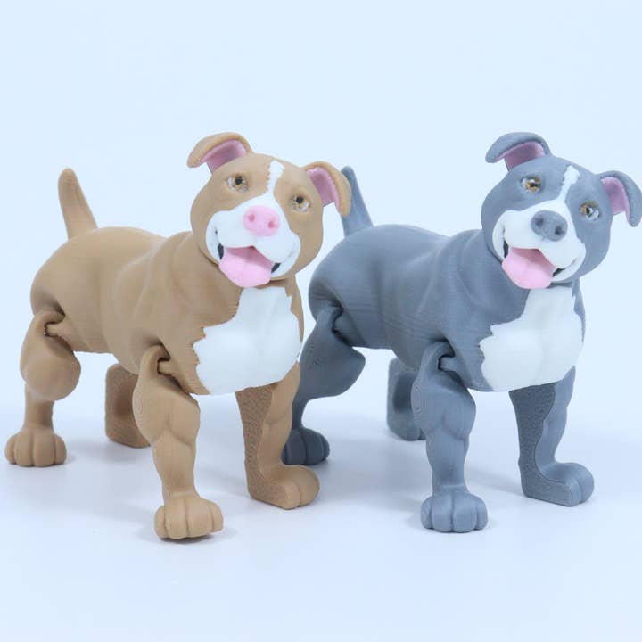 Paw Print Pups - Pitbull (Made in USA, Fidget, Figurine) for wholesale by MrSpinner