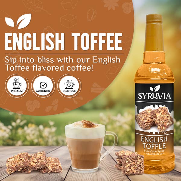 Syruvia - Vente Sirops aromatisés - Sirop de caramel anglais1