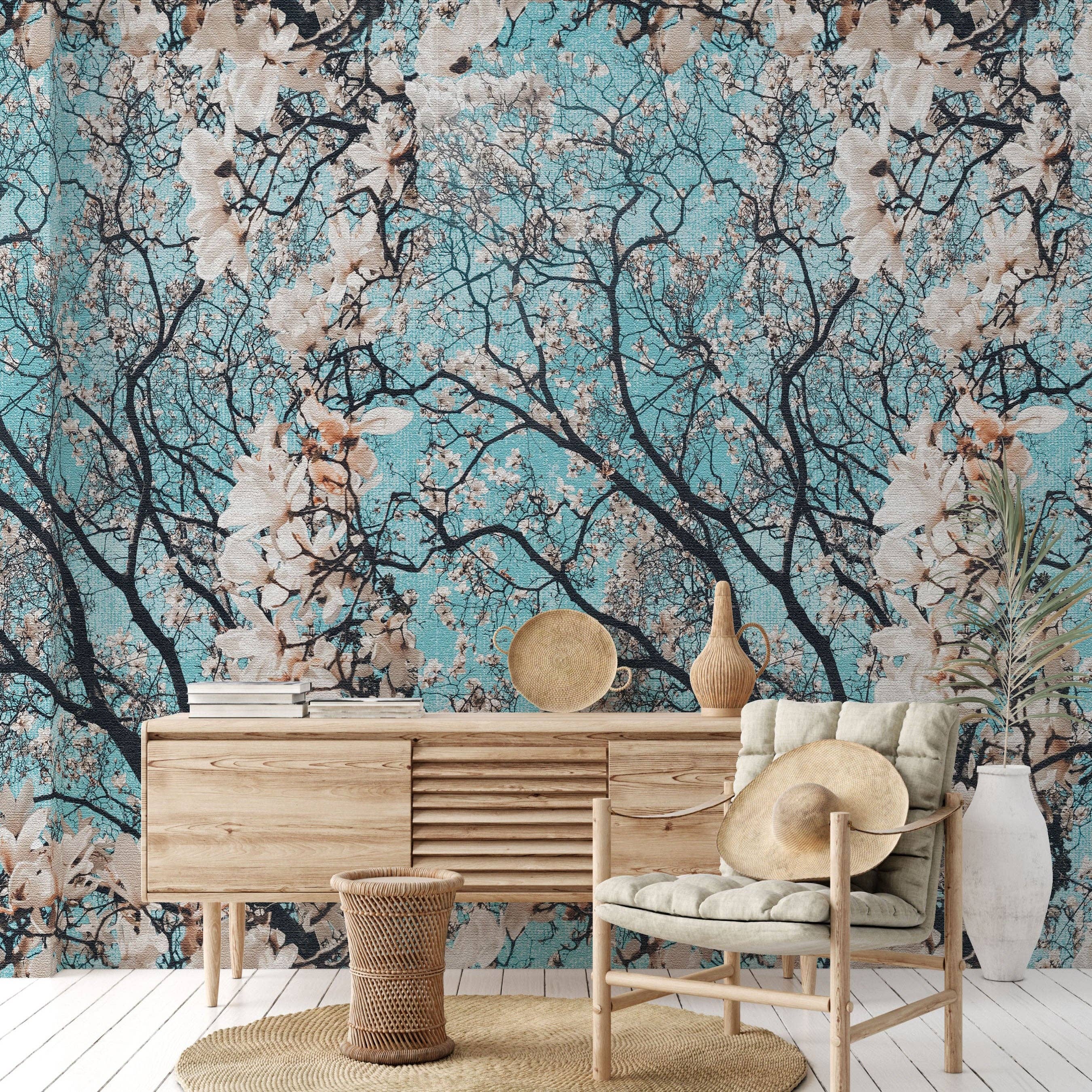 Wallpapers4Beginners – Engroshandel Tapetrulle – Mandelblomst Blomstret Tapet3