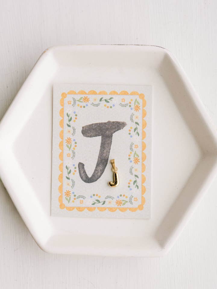 J - Letter Charm for wholesale by Dear Heart
