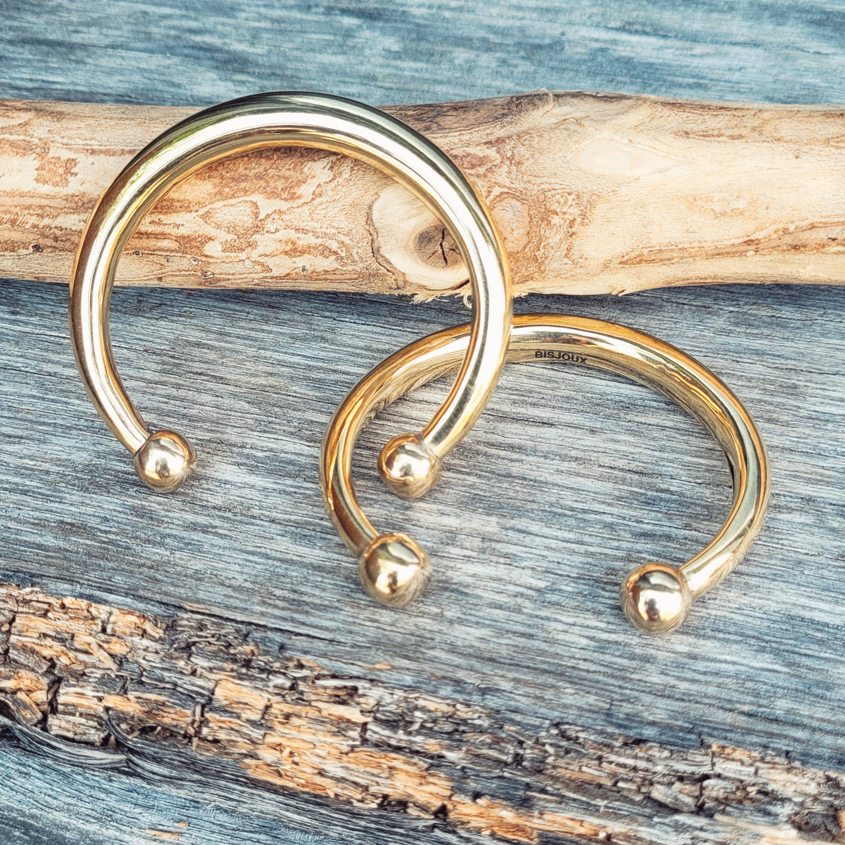 Bisjoux - Vendita all'ingrosso Bracciale a polsino - Bracciale rigido moderno in ottone massiccio stile tuareg africano1