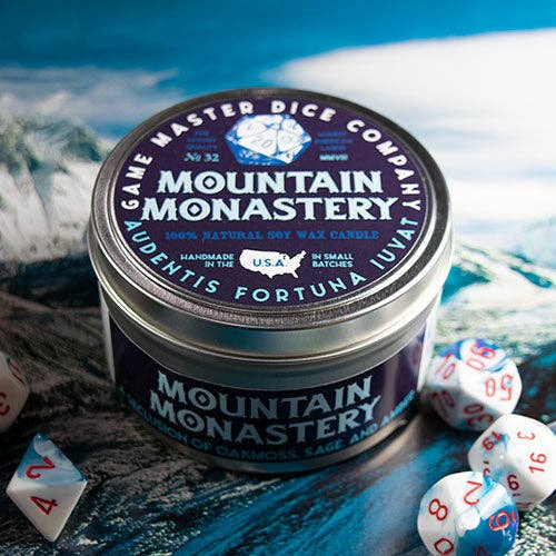 Game Master Dice - Wholesale Travel Candles - Mountain Monastery Gaming Candle5