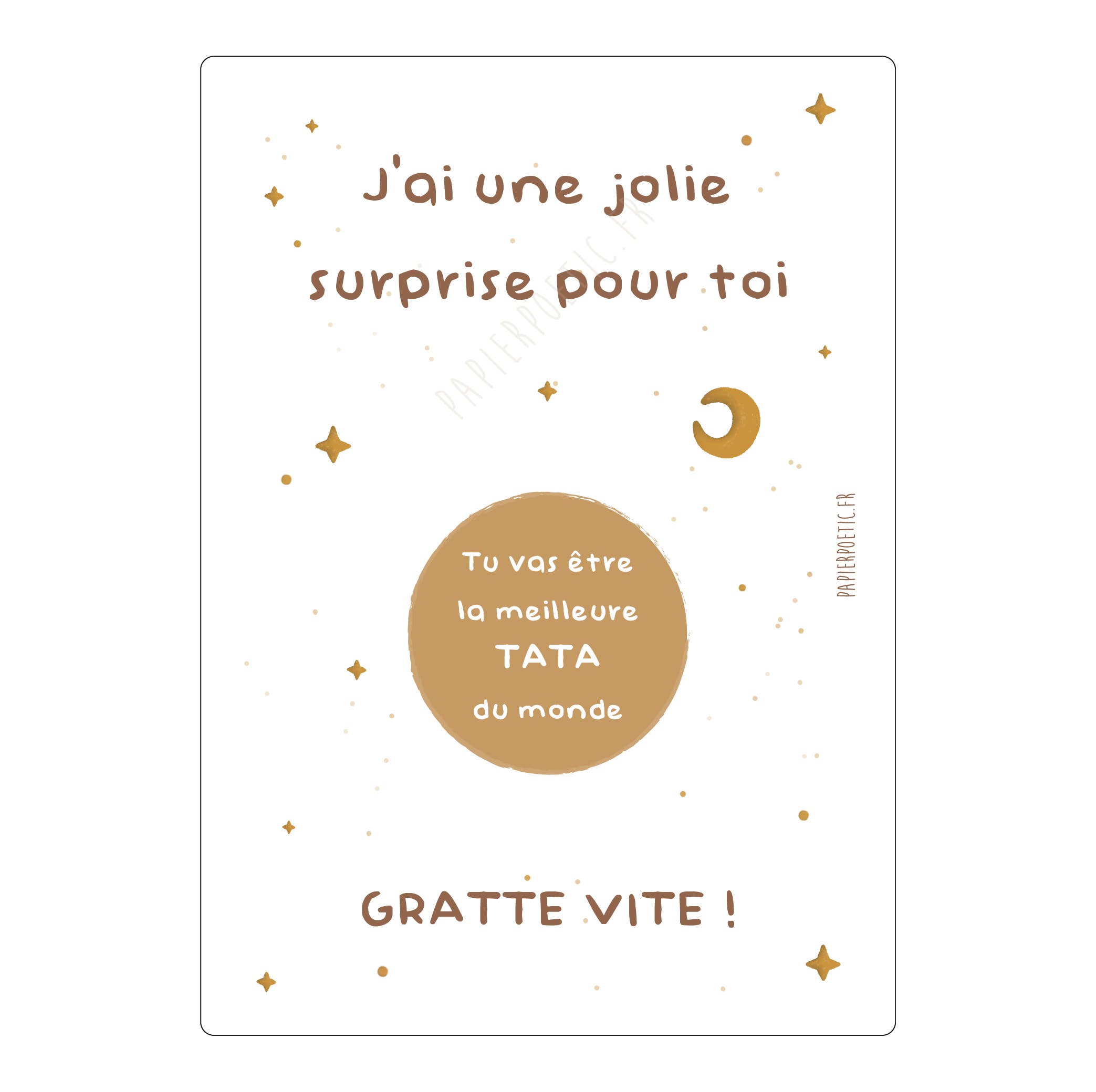 Papier Poetic - Wholesale Baby Card - Scratch Card "Starry Skies" 9 options2