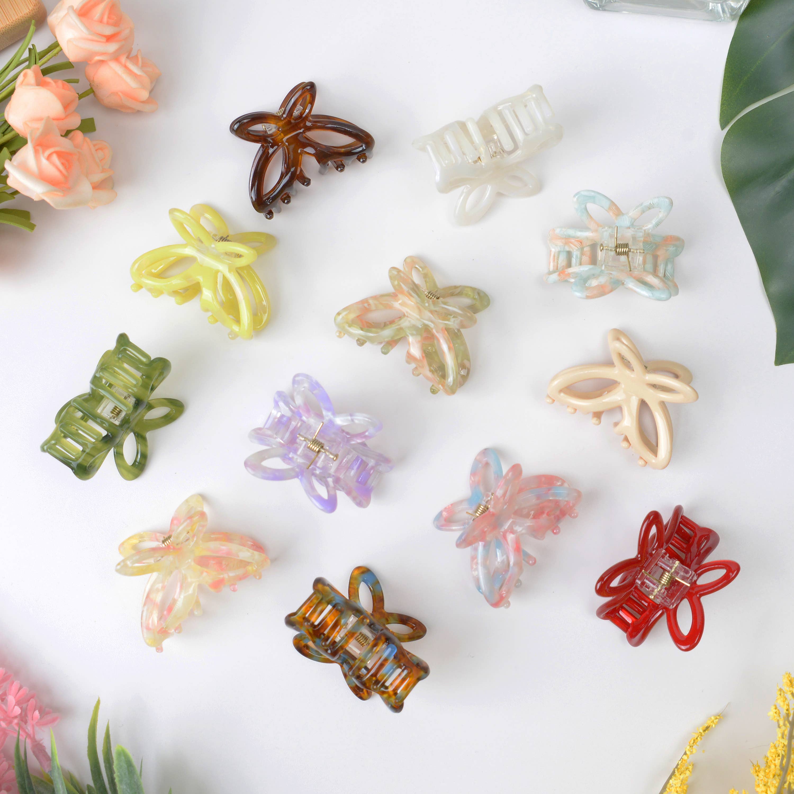 TheDivaSoap – wholesale Hårklämma - Dam – Ihålig fjäril hår klo klämma6