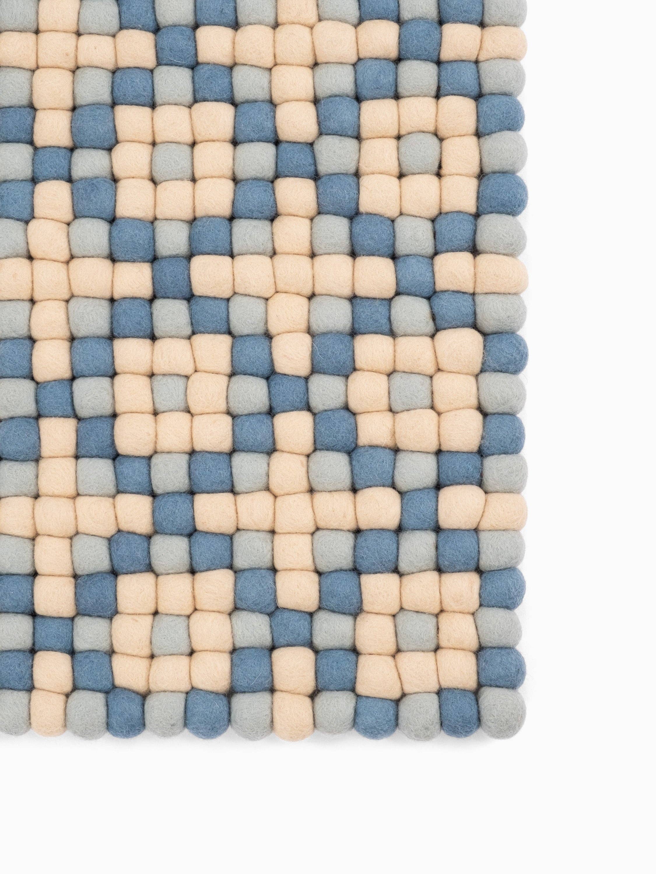 myfelt - Wholesale Area Rug - Inez felt ball rug rectangular 100% wool, handmade7