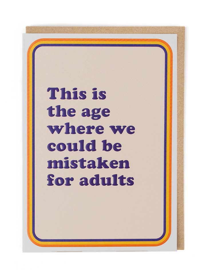 CONFUNDIDOS COM ADULTOS por atacado de Cath Tate Cards