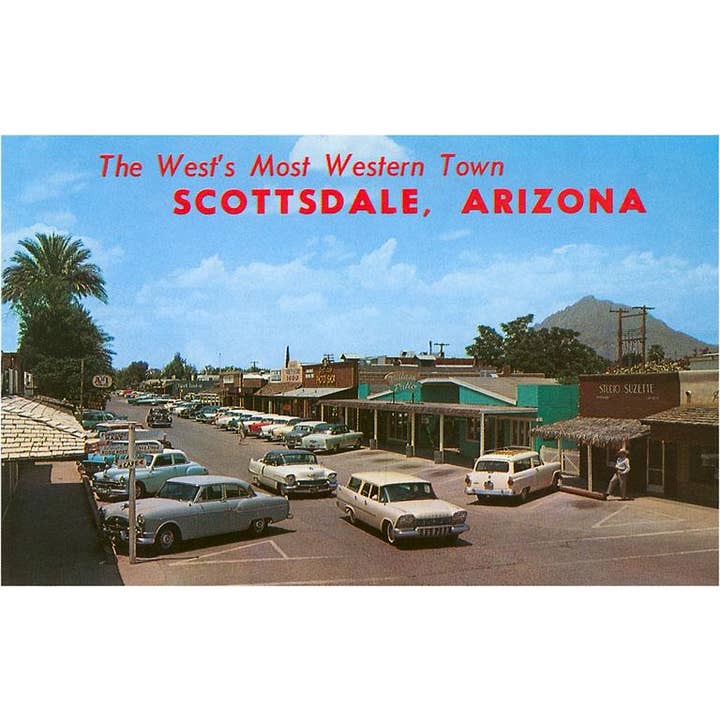 Postcard AZ-245 Scottsdale for wholesale by Found Image Press