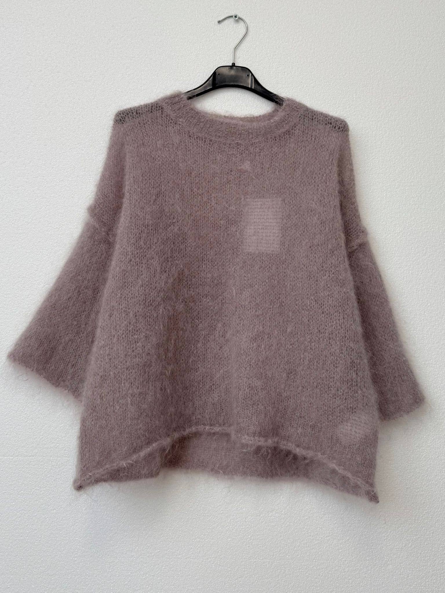 NOELINE - Wholesale Knit Sweater - Women's - 80% kid mohair sweater 302115