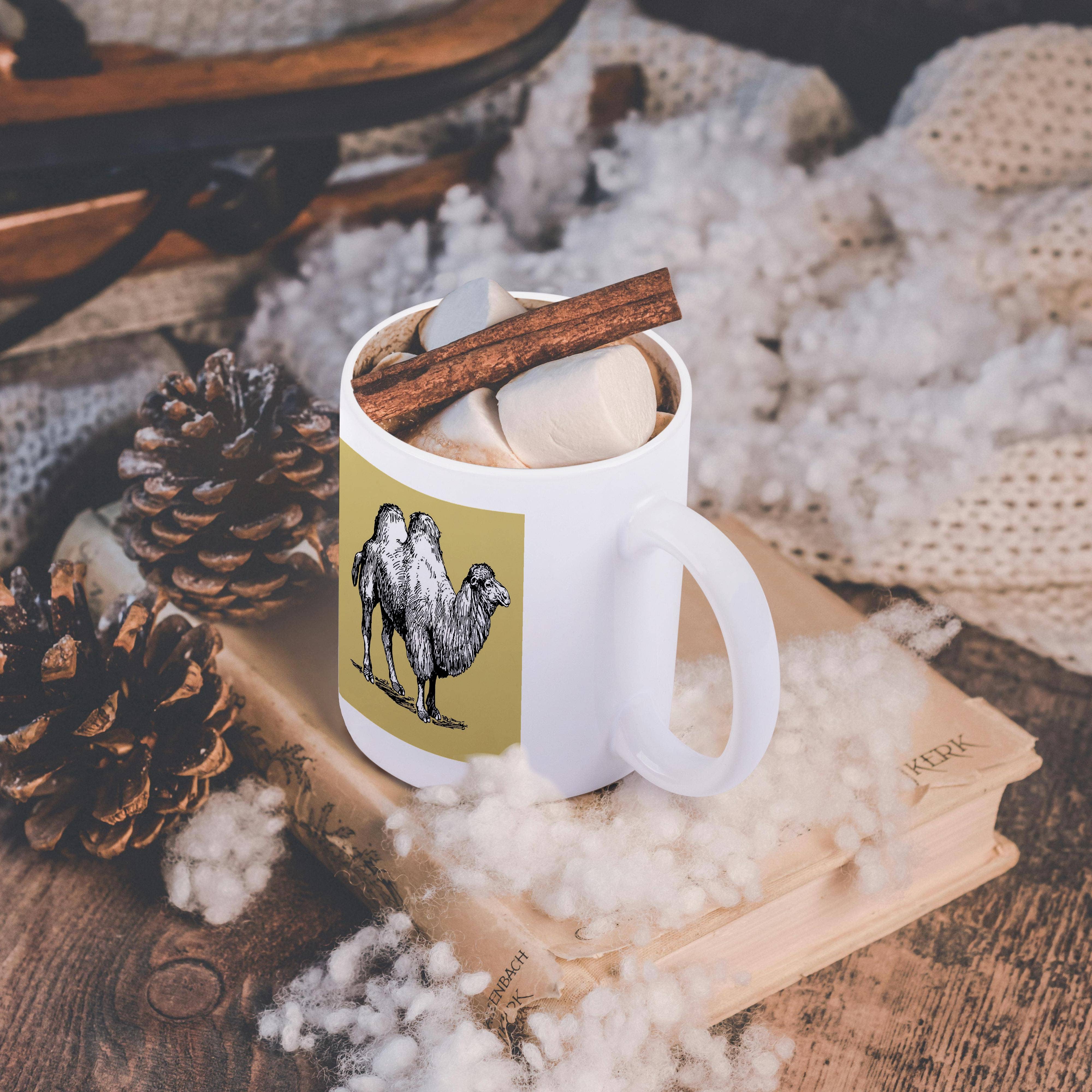 3dRose - Wholesale Coffee Mug - 3dRose, Bactrian Camel Vintage Style Illustration, Mug11