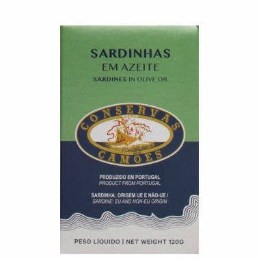 AMPINHAL - Conservas de Peixe & Patés - Wholesale Tinned Fish - Sardine in Camões Olive Oil 120g1