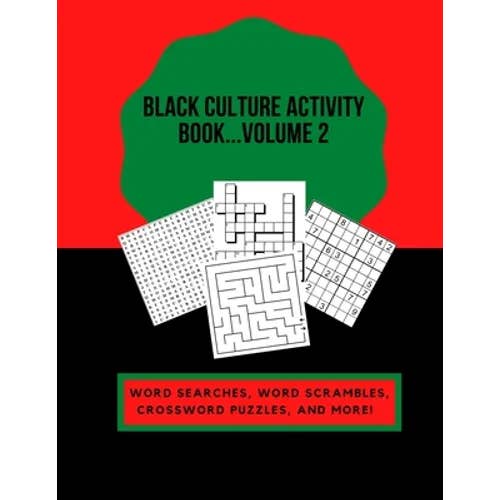 Books by splitShops - Wholesale Book - Adult - Black Culture Activity Book...Volume 2: Word Searches, Word Scrambles, Crossword Puzzles, and More! - Paperback