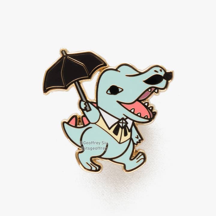 Totodiamond Pin (1.375") for engroshandel hos Geoffrey Siu Art LLC