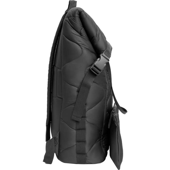 Magid - Wholesale Backpack - Women's - Joan & David Wave Quilted Puffer Nylon 18 Inch Square Buckle Workbook Backpack