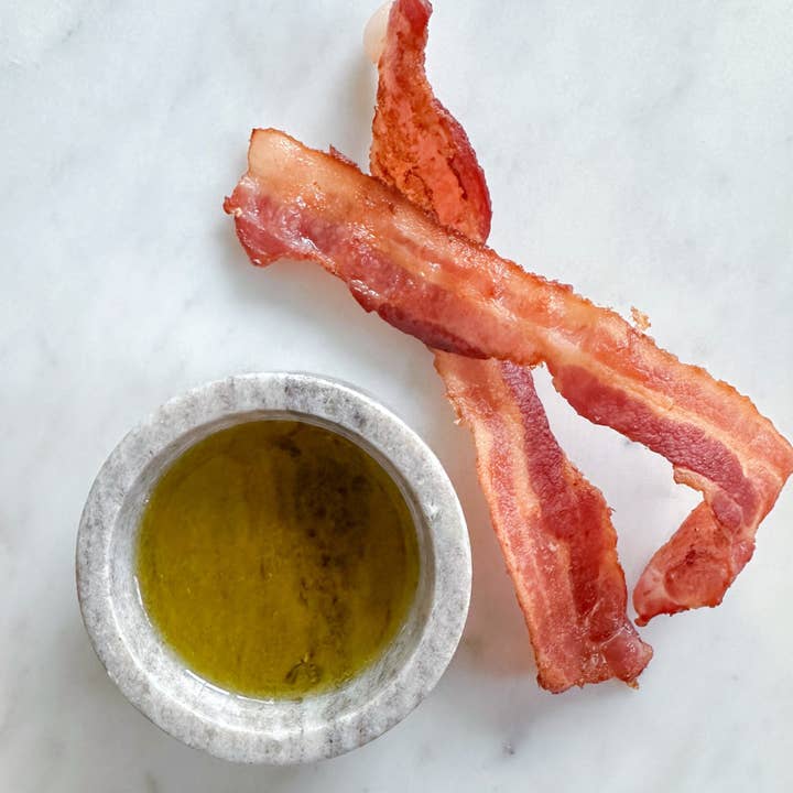 Bacon Infused Extra Virgin Olive Oil for wholesale by Olive Branch Oil & Spice