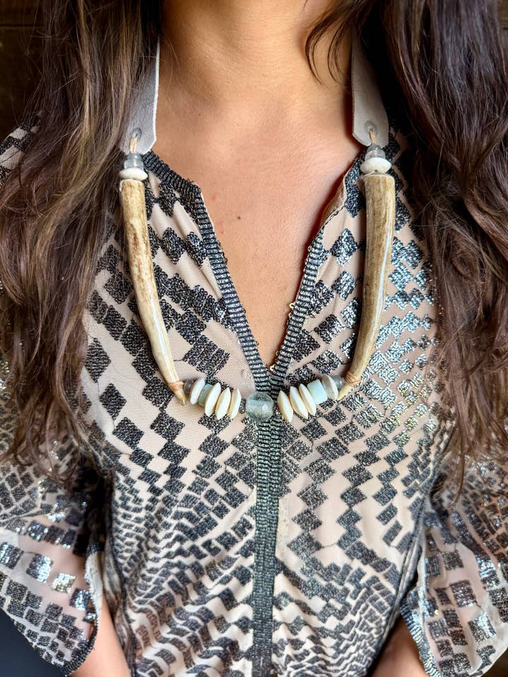 Tribal Collar Necklace | Aspen for wholesale by Twine & Twig