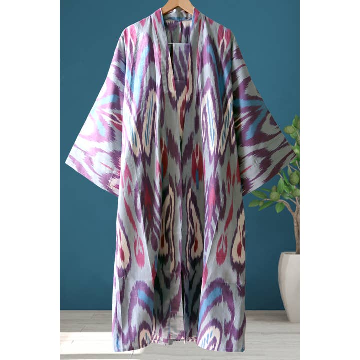 Caftan Ikat de Algodão 017 por atacado de MIASETA