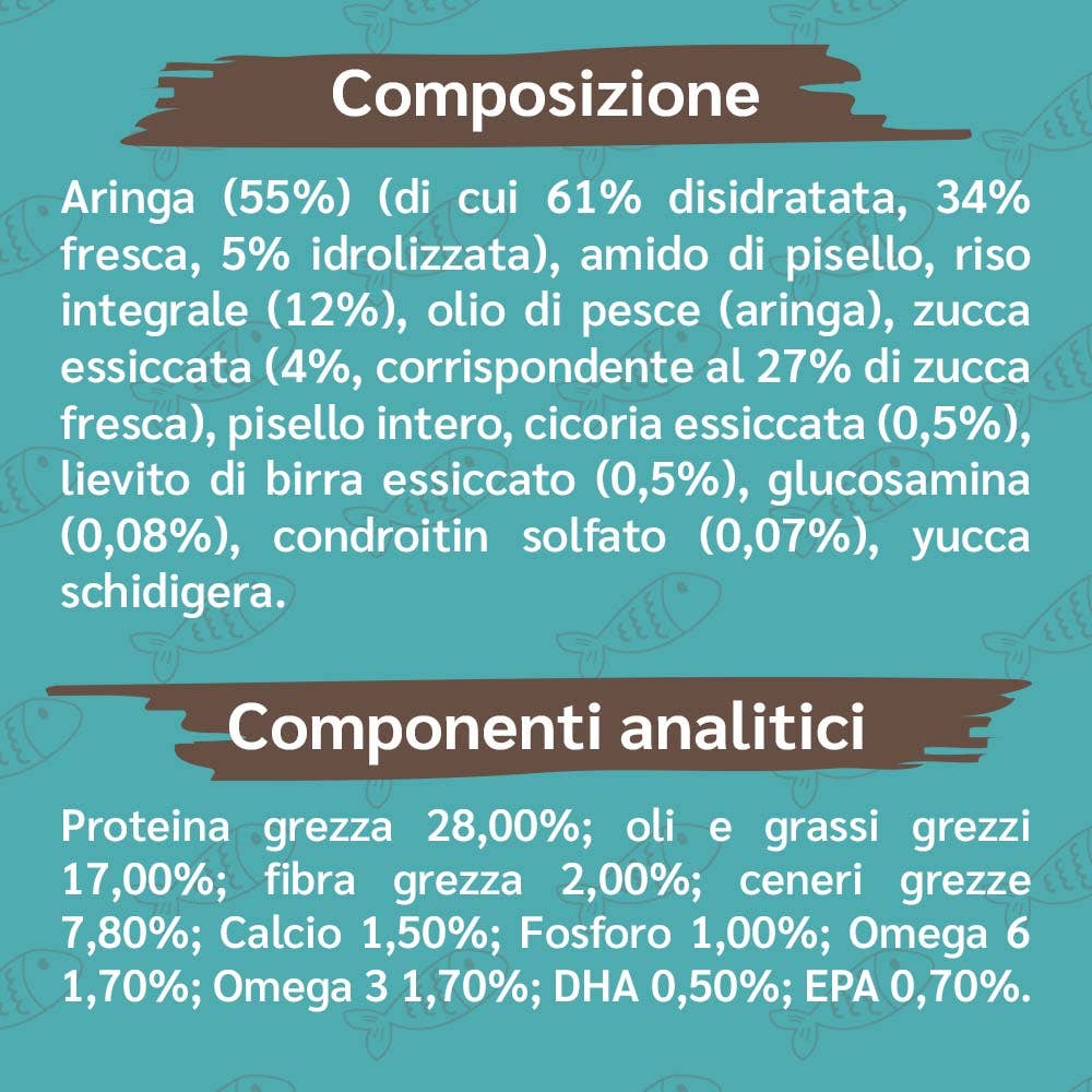 Pettech S.r.l. - Venta al por mayor Comida - Perros - Arenque con arroz integral y calabaza para cachorro 3 kg2