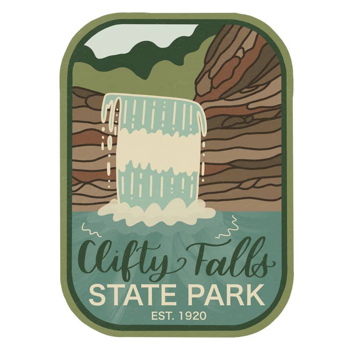 Clifty Falls State Park Klistermærke | Vinyl Vandtæt Decal for engroshandel hos Melan Craft Co