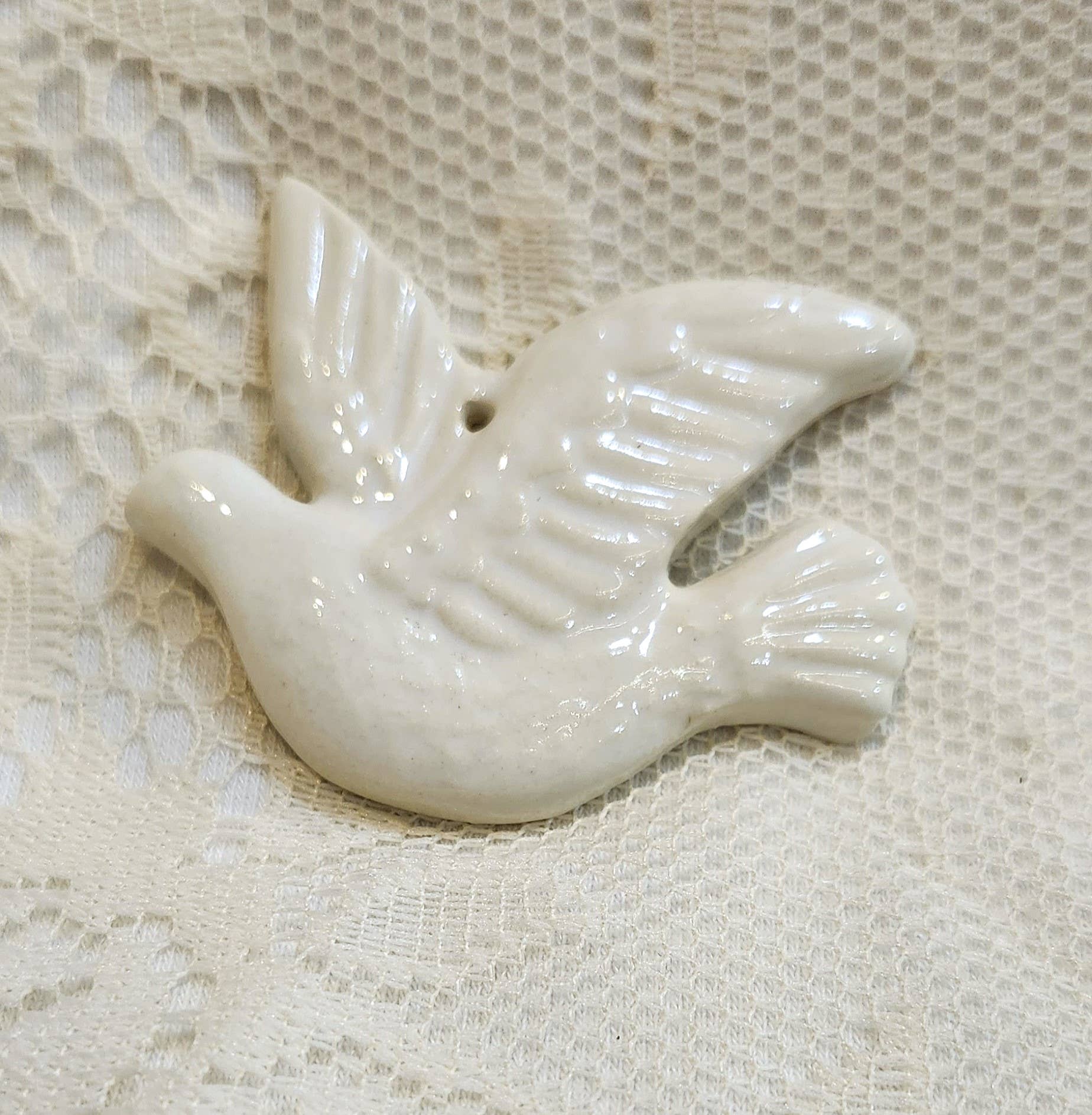 Engage Art Studio - Wholesale Ornament - White Dove Ceramic Ornament1