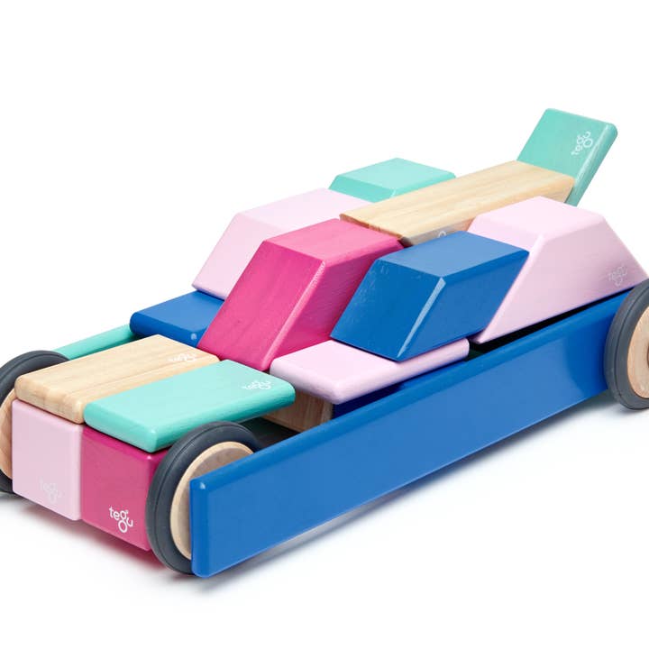 Tegu - Wholesale Building Set - Kids - 42 Piece Magnetic Wooden Block Set17