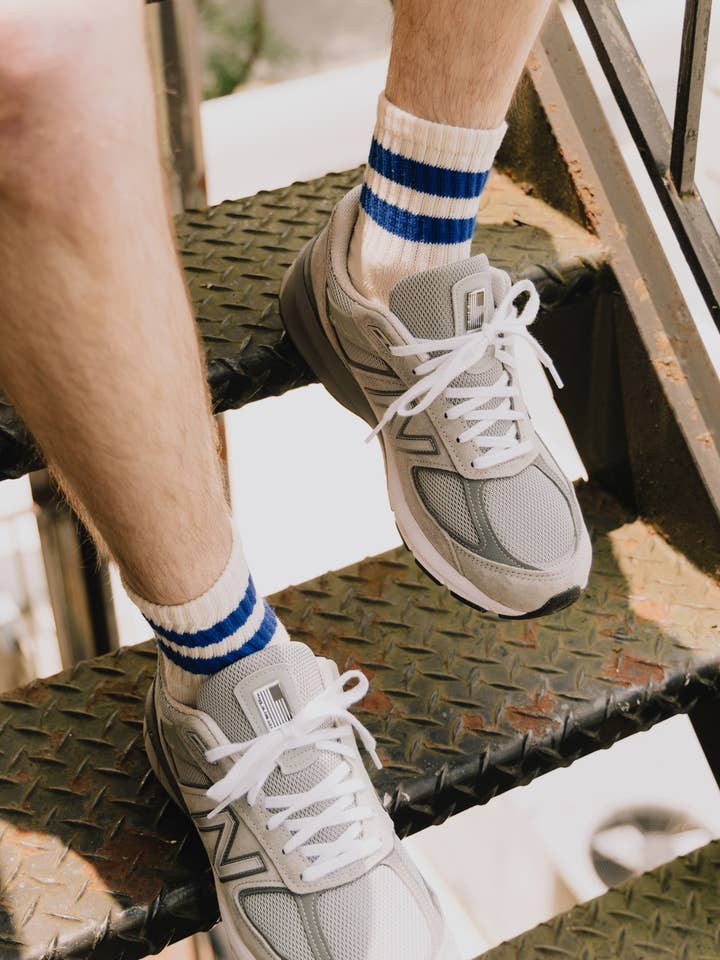 American Trench - Wholesale Socks - Unisex - The Mono Stripe Quarter Crew12