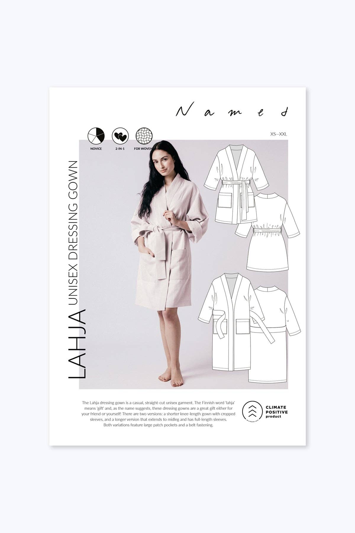 Named Clothing Finland Oy – wholesale Craft sewing kit – Lahja unisex dressing gown11
